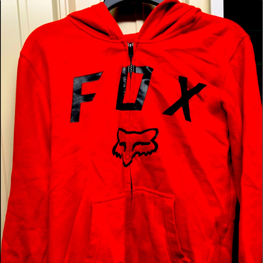 Boys youth Large Fox Zipup sweat shirt